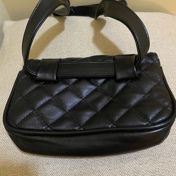 Quilted leather-like belt bag - Picture 2 of 5